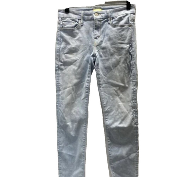 NEW MOTHER Womens The Looker Ankle Fray Jeans Size 25 x 26 Light Blue - Picture 1 of 11